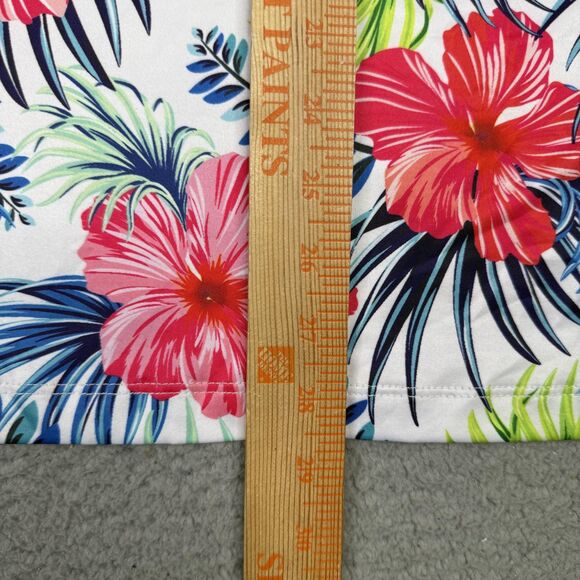 GreenSide Polo Shirt Mens Medium Floral Hawaiian Tropical Performance Stretch - Picture 9 of 11